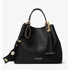 Michael Kors Brooklyn Large Leather Satchel